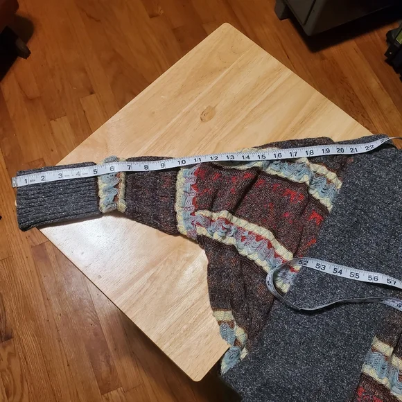 BKE Boho Stripped Open Front Sweater - Small - Picture 15 of 15